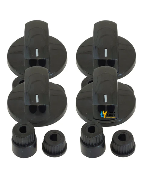 Arçelik Uyumlu Düğme 4 lü Takımı Ankastre Set Üstü Ocak Düğmesi ürün görseli