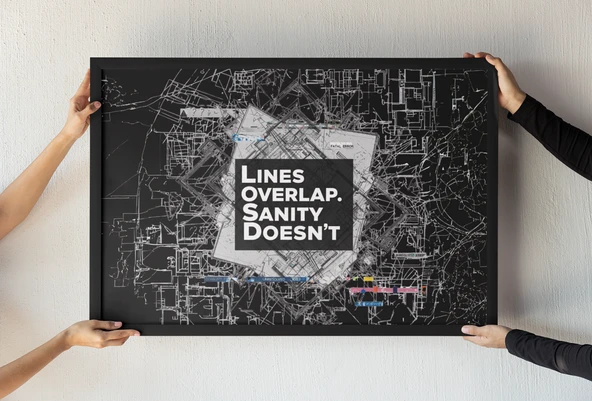 Mimarlara Özel Çerçeveli Tablo Sanatsal Mimarlık Dekoru Tasarım Tutkunlarına Özel Hediyelik 30x42 cm