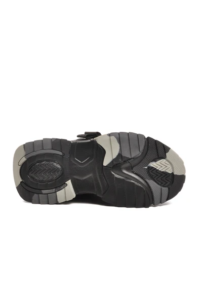 Pepino Siyah Cırtlı Hafif Esnek Erkek Çocuk Spor Ayakkabı 2021 F - Resim 5