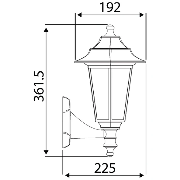 HOROZ BEGONYA-2 DUVAR APLİK (SİYAH) - Resim 2
