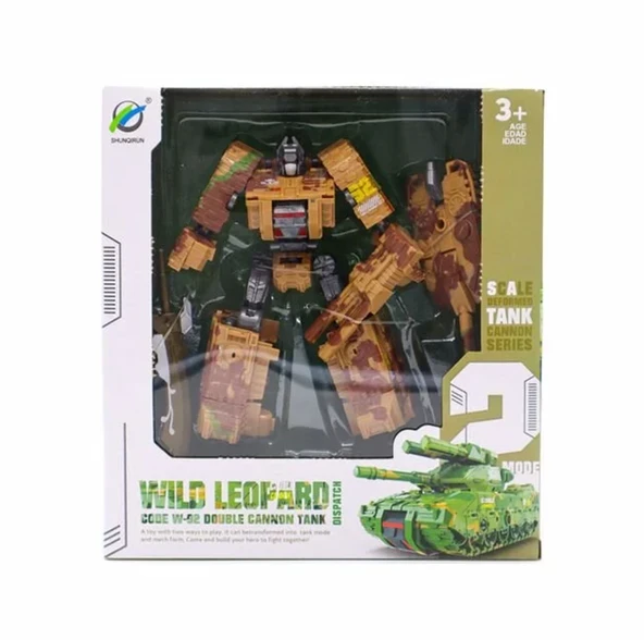 Savaş Tankına Dönüşen Kahverengi Robot ürün görseli