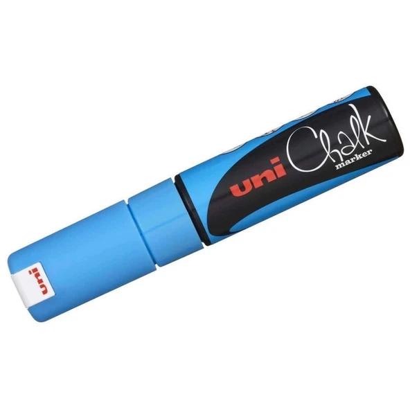 Supertrend Chalk 8 mm Kesik Uç Su Bazlı Sıvı Tebeşir Kalemi Açık Mavi ürün görseli 1