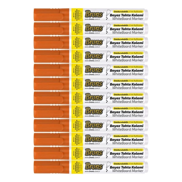 Supertrend Doldurulabilir Tahta Kalemi Turuncu 12'li Kutu ürün görseli