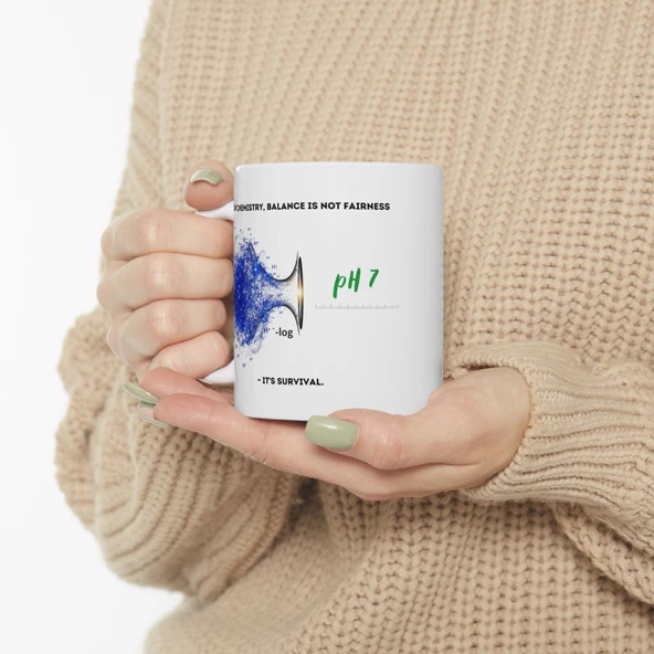 Kimya Temalı Beyaz Kupa Bardak Kimyacılar ve Bilim Severler İçin Eğlenceli Hediye - 4