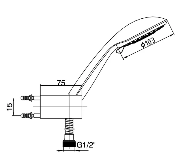 Ar Liona El Duşu Beş Fonksiyonlu Duş Seti 102117350 - Resim 2