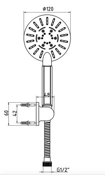 Ar Melia El Duşu Üç Fonksiyonlu Duş Seti  102117360 - 2
