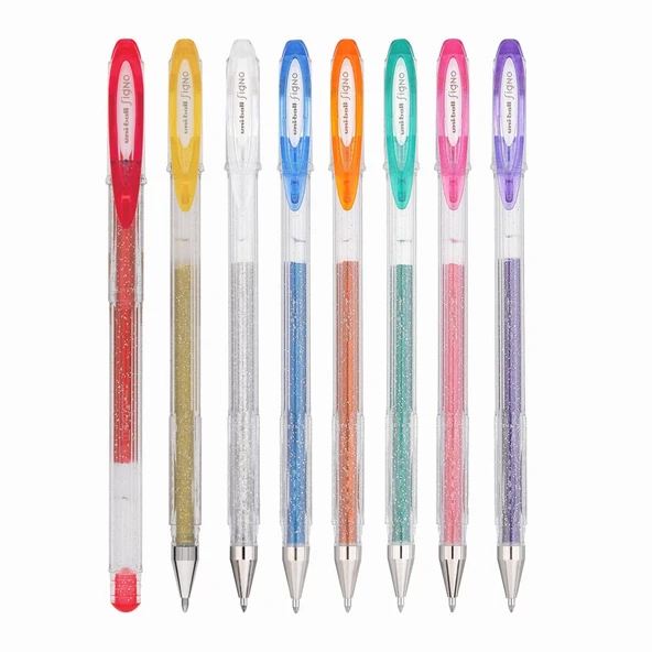 Supertrend-ball Signo Sparkling 1.0 Simli Jel Kalem Seti 8 Renk ürün görseli 1