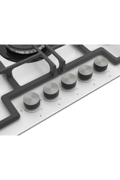 Ferre Ed036 75 Cm Beyaz Ankastre Cam Ocak - Resim 4