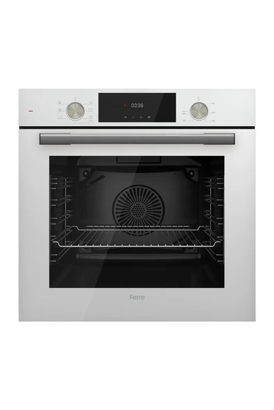 Ferre Flowart Luxury Serisi Beyaz  Ankastre Set ( D078 - Ed036 - Qms63cb ) - Resim 4