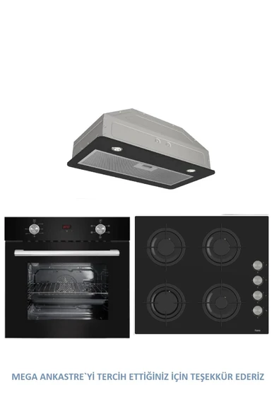 Ferre GLİNE SERİSİ GÖMME ASPİRAÖR MEGA ANKASTRE SET ürün görseli