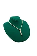 Süet Kumaş Rose Manken Yeşil Renk 20/18 Cm Kolye Gerdanlık Takı Sergileme Mankeni ürün görseli