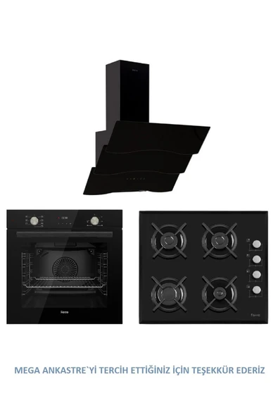 Ferre Lüx Flowart MEGA ANKASTRE SET ( D023 - 1140 - Qms63cs ) ürün görseli