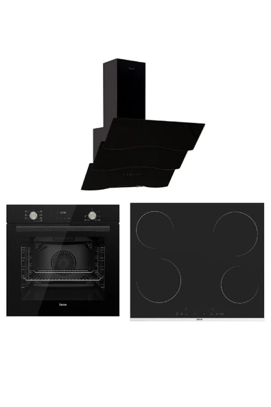 Ferre VİTRO SERİSİ MEGA ANKASTRE SET (QMS63CS/MS261/D023) ürün görseli