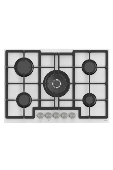 Ferre Flowart 75 Serisi Inizio Beyaz Ankastre Set ( D078 - Ed036 - Qms63cb ) 75 Cm Ocak - 3