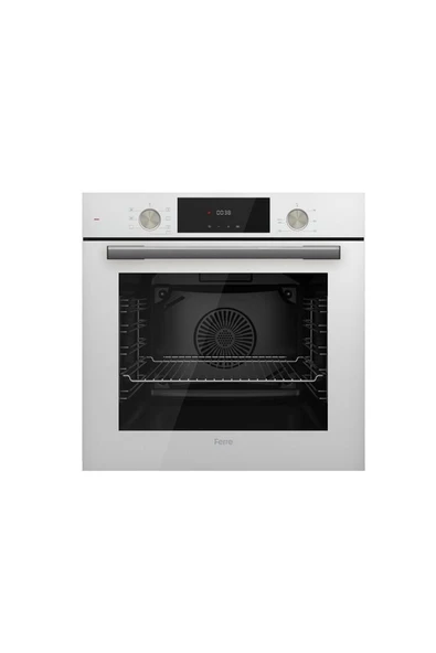 Ferre Flowart 75 Serisi Beyaz Ankastre Set ( D064 - Ed036 - Qms63cb ) 75 Cm Ocak - 4