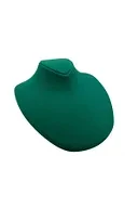 Süet Kumaş Rose Manken Yeşil Renk 20/18 Cm Kolye Gerdanlık Takı Sergileme Mankeni - Resim 4