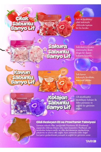 Tarko Lionesse 954 Sabunlu Banyo Lifi Kavun Kokulu , Seyahat Boy, Bpa Free , Yumuşak Doku - 5