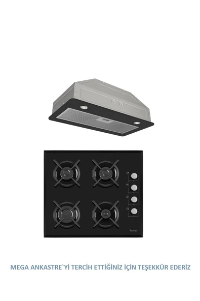 Ferre GLİNE SERİSİ GÖMME ASPİRAÖR MEGA ANKASTRE SET(D050+1140) - 1