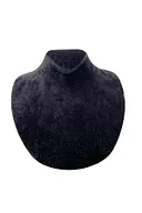 Süet Kumaş Rose Manken Siyah Renk 20/18 Cm Kolye Gerdanlık Takı Sergileme Mankeni - Resim 2