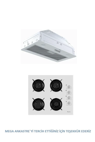 Ferre GLİNE SERİSİ GÖMME ASPİRAÖR MEGA ANKASTRE SET(D051+2140) - 1