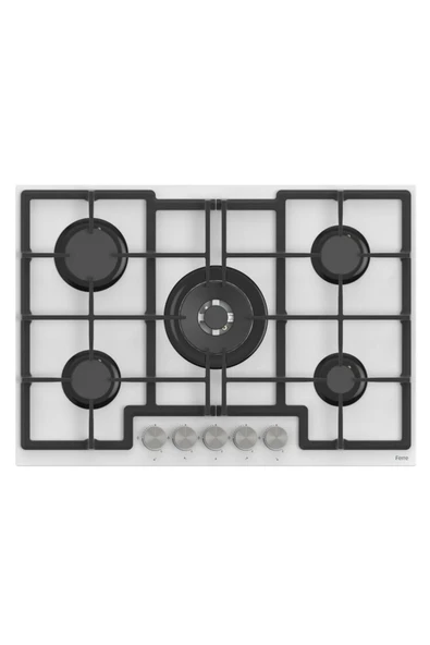 Ferre Flowart 75 Serisi Beyaz Ankastre Set ( D064 - Ed036 - Qms63cb ) 75 Cm Ocak - 3