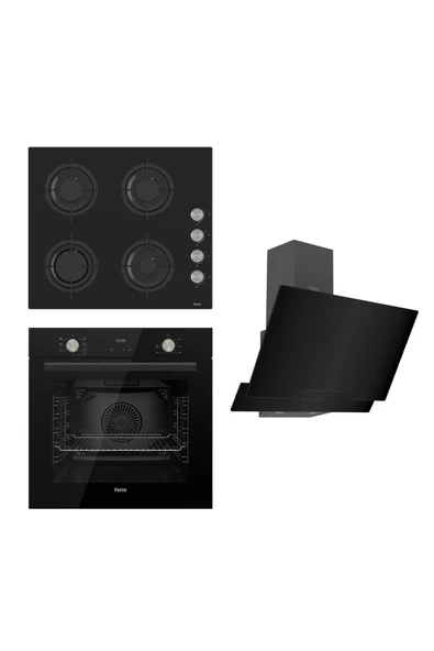 Ferre Flowart Serisi Siyah Set (cs205 + Qms63cs +d063 ) - 1