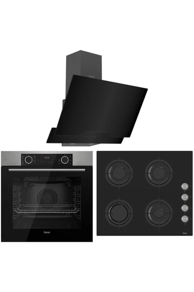 Ferre Fryart Hava Fritözü Fonksiyonlu Ankastre Set - Inox ürün görseli