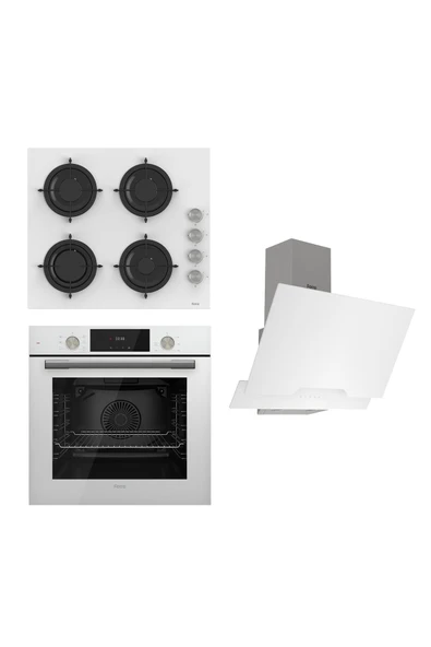 Ferre Flowart Serisi Beyaz Set (cs206+ Qms63cb +d064 ) ürün görseli