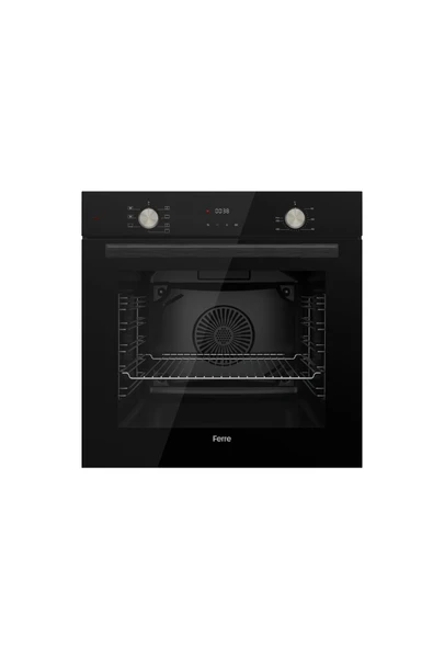 Ferre Flowart Smart Plus Siyah Vitroseramik Elektrikli 3'lü Ankastre Set ( QMS63CS-MS261-D077 ) - Resim 2