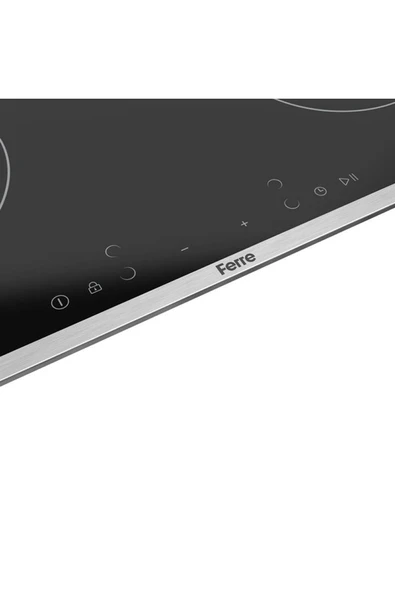 Ferre Ms261 Vitroseramik Inox Çıtalı Ankastre Cam Ocak - 4