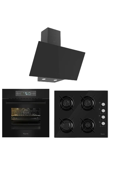 Ferre FerreLuxury New Black Mega Ankastre Set ( 11002 + 2140 + d077 ) - 1