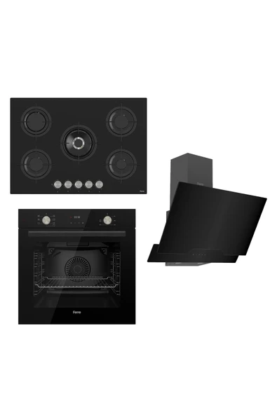 Ferre Flowart Serisi Siyah Set (rs035+ Qms63cs +d063 ) ürün görseli