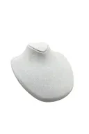 Süet Kumaş Rose Manken Gri Renk 20/18 Cm Kolye Gerdanlık Takı Sergileme Mankeni - 4