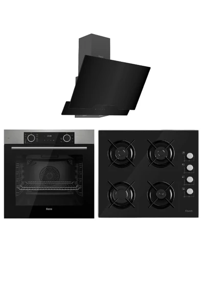 Ferre FRYART HAVA FRİTÖZÜ ANKASTRE SİYAH SET (XE63MI+2140+D63) ürün görseli
