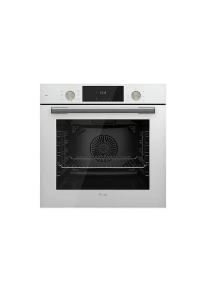 Ferre FerreFlowart Luxury Serisi Beyaz MEGA ANKASTRE Set ( D024 - Ed036 - Qms63cb ) - Resim 2