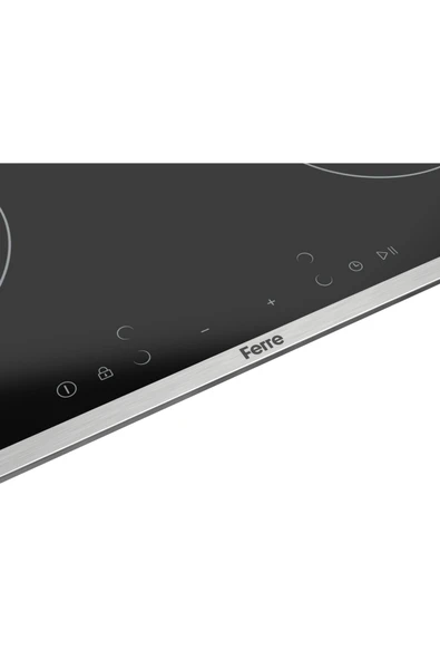 Ferre Flowart Smart Plus Siyah Vitroseramik Elektrikli 3'lü Ankastre Set ( QMS63CS-MS261-D077 ) - Resim 6