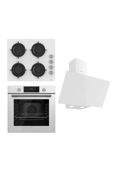 Ferre Flowart Serisi Beyaz Set (cs206 + Qms63cb +d078 ) ürün görseli