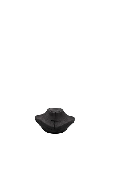 Yerde Model Sardunya Kumaş Füme Renk Boy 19 cm En 16 cm Kolye Takı Mankeni - 3
