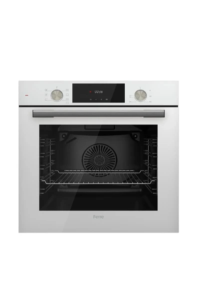 Ferre Flowart SS Serisi beyaz ankastre set (d017+ss036+qms63cb) - Resim 3