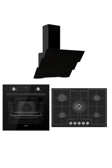 Ferre Flowart Serisi Mega Ankastre Set (qms63cs/ed035/d023) ürün görseli