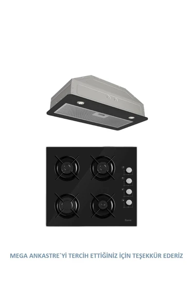 Ferre GLİNE SERİSİ GÖMME ASPİRAÖR MEGA ANKASTRE SET(D050+2140) Uyumlu - 1