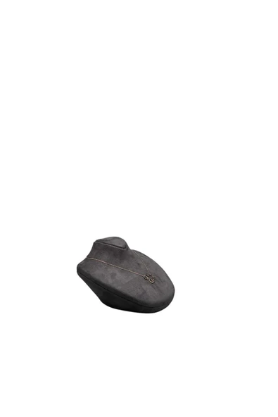 Yerde Model Sardunya Kumaş Füme Renk Boy 19 cm En 16 cm Kolye Takı Mankeni - 4