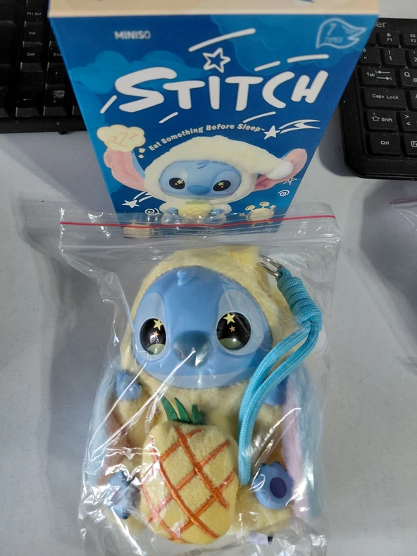 ASLANTİC STİTCH PELUŞ OYUNCAK ÇANTA SÜSÜ SARI