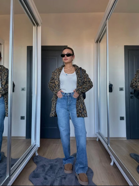 Kadın Straıght Jean Mavi ürün görseli 1