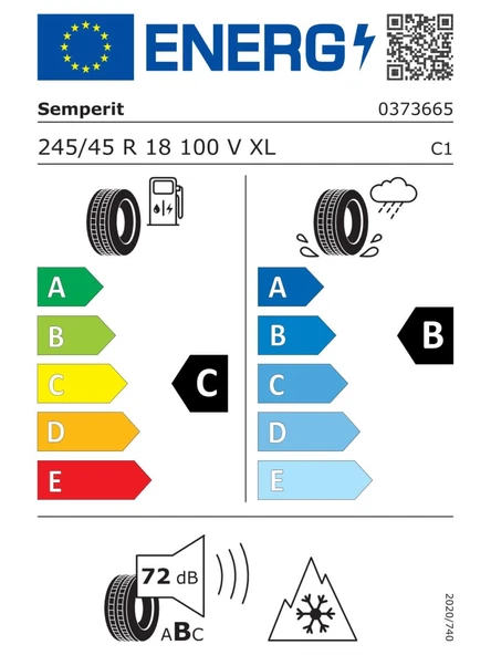 SEMPERİT 245/45R18 100V XL SPEEDGRIP-5 2025 ÜRETİM KIŞ LASTİĞİ - 2