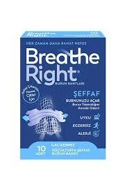 Breathe Right Burun Bandı Şeffaf Küçük & Orta 10'lu ürün görseli