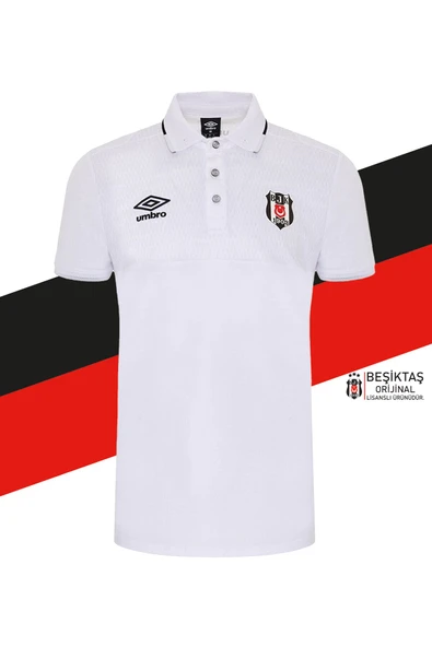 Beşiktaş Orijinal Lisanslı Polo Yaka Beyaz T-Shirt + Bileklik Set Hediyelik Ahşap Kutulu - 4