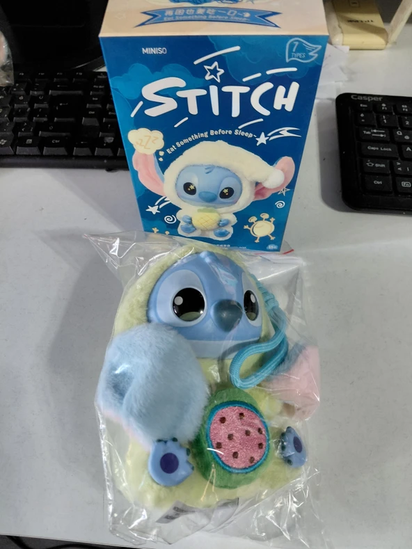 ASLANTİC STİTCH PELUŞ OYUNCAK ÇANTA SÜSÜ YEŞİL