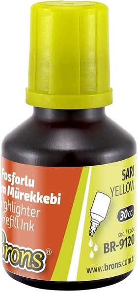 Supertrend Fosforlu Kalem Mürekkebi 30 cc. Sarı ürün görseli 1