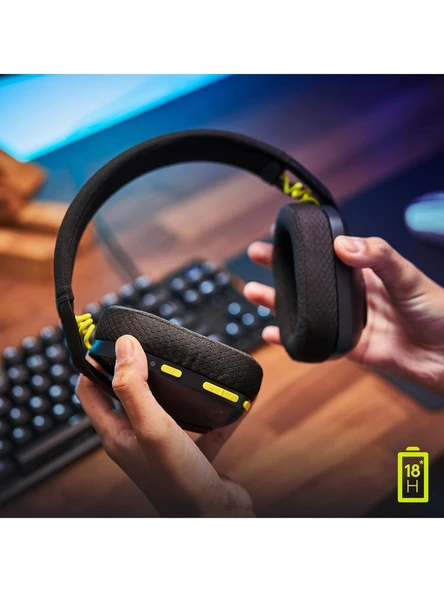 Logitech G435 Siyah - Lightspeed Kablosuz Mikrofonlu Kulak Üstü Oyuncu Kulaklığı (Ithalatçı Garantili) - 4